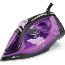 Frefly Store Conti Cu 3328 Apex 2600W Buharlı Ütü, Seramik Taban, 170 gr Şok Buhar, Otomatik Kapanma, Damlama Önleme, Kireç Önleme, Dikey Buhar, Mor