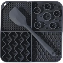 Frefly Store M-Pets Lecca Sıvı Ödül Matı Kaşıklı Set Siyah (M)