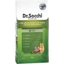 Frefly Store Dr.sacchi Düşük Tahıllı Kuzu Etli Yetişkin Kedi Maması 10 kg