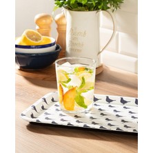 Frefly Store Madame Coco Rêve Bleu Oiseau Dikdörtgen Tepsi, Std