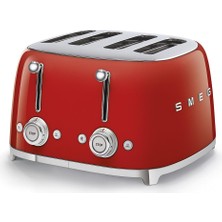 Frefly Store Smeg TSF03RDEU Ekmek Kızartma Makinesi, Kırmızı