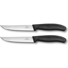 Frefly Store Victorinox Swiss Classic 12CM Düz Biftek Bıçağı, Siyah, Blisterli