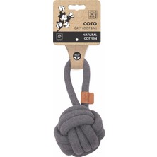 Frefly Store M-Pets Coto Grey Loop Ball 11CM Çekmeli Örgü Top Oyuncak