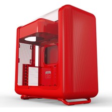 Frefly Store Hyte X50 Wild Cherry Temperli Cam USB 3.2 Atx Mid Tower Gaming Kasa (CS-HYTE-X50G-RR)