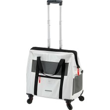Frefly Store Ferplast Köpek Taşıyıcı Voyager, Kedi Taşıyıcı, Evcil Hayvan Taşıyıcı, Uzatılabilir Sap, Ayarlanabilir Kayışlar, Geniş Açıklık, Çıkarılabilir Tekerlekler, Eko-Deri, Maksimum 15 kg
