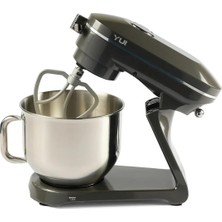Frefly Store Yui Easy Chef M129 1800W Güçlü Döküm Metal Stand Mikser Koyu Gri