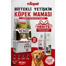 Frefly Store Miapet Biftekli Yetişkin Köpek Maması Multivitamin Liquid 100 ml Hediyeli 12 kg