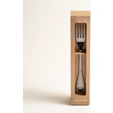 Frefly Store Dume Çelik Yemek Çatalı 3X23X0.3 cm Mat Antrasıt