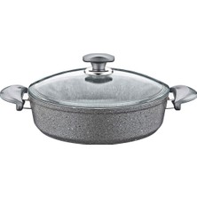 Frefly Store Oms Collection 34 cm Granit Karnıyarık Tenceresi Gri