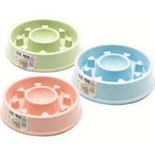 Frefly Store Kedi&köpek Kaymaz Tabanlı Yavaş Yeme (Diyet) Mama Kabı 500 ml (Yeşil)