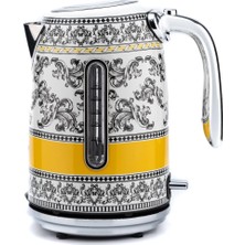 Frefly Store Berghoff Gem Royal Margery 1.7 Litre Desenli Su Isıtıcısı – 2200 W, Paslanmaz Çelik Gövde