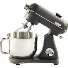 Frefly Store M122 Plus Easy Chef Dc Motor Stand Mikser Çift Başlıklı Hoparlör Özellikli Gri - Gold