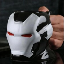 Frefly Store Iron Man Tasarım Kupa, Siyah ve Beyaz, Dekoratif Kahve Bardağı