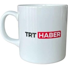 Frefly Store Trt Haber Logolu Beyaz Kupa