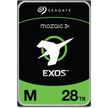 Frefly Store Seagate Exos M 28TB Kurumsal Dahili Sabit Disk HDD - 3.5" 6gb/s Sata 7200RPM 2.5m Mtbf (ST28000NM003K)