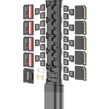 Frefly Store Coverzone Microsd Için Alaşımlı Hafıza Kartı Depolama Çubuğu - Tam Sd ve Nano Sim Düzenleyici DC536CB