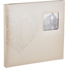 Frefly Store Pioneer Photo Albums Fotoğraf Albümleri MB-10EW Postbound Kabartmalı Suni Deri Çerçeve Kapak Düğün Hafıza Defteri, x 30,48 Cm, Kalp