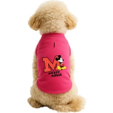 Frefly Store Mpz Pets Kedi ve Köpek Kıyafeti & Elbisesi Pembe Mickey Mouse Atlet Xs