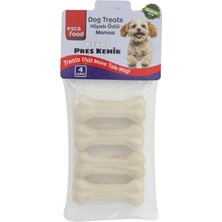 Frefly Store Esca Food Beyaz Pres Kemik 7,5 Santimetre 4’lü 100 Gram Köpek Ödül Maması