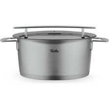 Frefly Store Fissler Phi Collection Cam Kapaklı Kısa Tencere Paslanmaz Çelik Renkli 24 cm