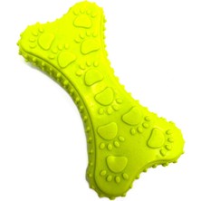 Frefly Store Tasma Market 10CM Kemik Model Yumuşak Dokulu Köpek Oyuncağı Yeşil
