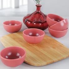 Frefly Store Keramika Mat Gül Kurusu Bulut Kase 8 cm 6 Adet