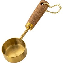 Frefly Store 1 Tbsp 15ML Gold Çelik Kahve Şeker Baharat Ölçü Kaşığı MT147SR