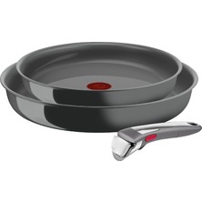 Frefly Store Tefal Ingenio Ceramic Renew Indüksiyon Tabanlı 3 Parça Tava Seti