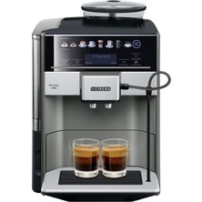 Frefly Store Siemens TE655203RW Bağımsız Espresso Makinesi, 1,7 Lt; 2 Fincan; Siyah, Gri, Gümüş (Ekran Dili Almanca Değildir)