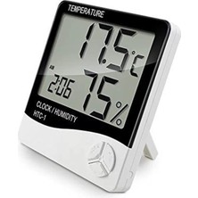 Frefly Store Buffer J52YT1927 Masaüstü Dijital Termometre Nem Ölçer Saat