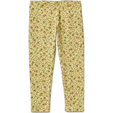 Frefly Store United Colors Of Benetton Kız Çocuk Tamamı Baskılı Slim Fit Tayt,sarı 4-5 Yaş