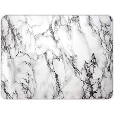 Frefly Store Decorita 10001501001 Beyaz Mermer Görünümlü Cam Kesme Tahtası, 20CM x 30CM