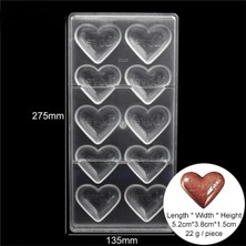 Frefly Store Siliko World Polikarbon Çikolata Kalıbı Kalp Içi Love Yazılı, Çok Renkli