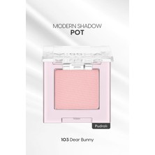 Frefly Store Mıssha Mat Pudra Dokulu Tekli Göz Farı Modern Pot (103 Dear Bunny) 103 Dear Bunny