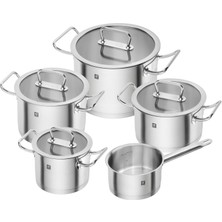 Frefly Store Zwilling Twin Pro 18/10 Paslanmaz Çelik, 5 Parça Tencere Seti