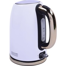 Frefly Store Berghoff Gem Titan 1, 7 L Su Isıtıcı – 2200 W, Paslanmaz Çelik Gövde | Beyaz Gold