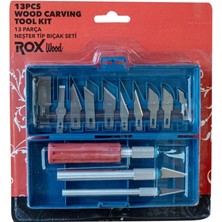 Frefly Store Rox Wood 153ROX184508 13 Parça Neşter Tip Bıçak Seti