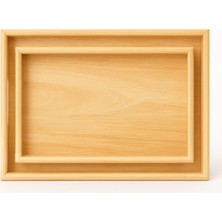 Frefly Store Doğal Bambu 2’li Ahşap Tepsi Seti | Büyük 40×30 cm – Küçük 35×25 cm | Servis, Kahvaltı, Sunum ve Dekor Tepsisi | Dayanıklı, Sağlam, Şık Tasarım