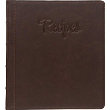 Frefly Store Samsill Tarif Kitabı 21,6 x 27,9 Cm, 3 Halkalı Tarif Kitabı Klasörü, Tüm Tarifleriniz ve Tarif Kartlarınız Için, Aile Tarif Kitabı, Güçlü Tasarım (2,5 Cm, Kahverengi Yazı)