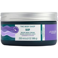 Frefly Store The Body Shop Uyku Balmy Vücut Kremi, Lavanta ve Vetiver - Vücut Nemlendirici - Uyumaya Hazırlar - Vücut Vegan - 7.5 Oz