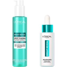Frefly Store L’oréal Paris Bright Reveal Cilt Kusuru Izi Karşıtı, Serum Içerikli Temizleme Jeli Niasinamid+Salisilik Asit & Sivilce, Güneş, Yaşlanma Lekelerinde Etkili Koyu Leke Karşıtı Serum 10% Niasinamid