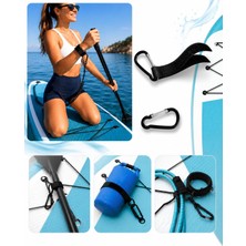 Frefly Store Dextron Sup Ekipman Sabitleme Aparatı Karabinalı Cırtlı Kayış 4'lü Set