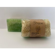 Frefly Store Miglow Doğal Kabak Lifli Aloe Vera Sabunu, Masaj Etkili, Bitkisel Özler Içeren, 120GR