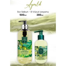 Frefly Store Eyüp Sabri Tuncer Ayvalık Zeytin Vücut Losyonu 280 ml ve Sıvı Sabun 500 ml