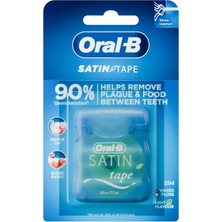 Frefly Store Oral-B Saten Diş Ipi, 25 M, Diş Için Plak Çıkarıcı, Taze Temiz His, Saten Benzeri Dokulu Geniş Bant, Rahat Kavrama, Nane Yeşili