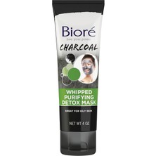 Frefly Store Bioré Biore Kömür Kırpılmış Arındırıcı Detoks Maskesi, Doğal Kömür, Derin Gözenek Temizleyici, 4 Ons, Dermatolog Test Edilmiş, Komedojenik Olmayan, Yağsız