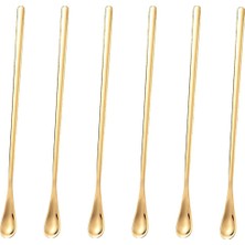 Frefly Store 304 Çelik 6 Adet 19 cm Kokteyl Kahve Latte Karıştırma Barmen Kaşığı CIN758SR-6