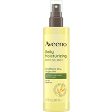 Frefly Store Aveeno Günlük Nemlendirici Kuru Vücut Yağ Sisi, Yulaf ve Jojoba Yağlı Kuru, Kaba Hassas Ciltler, Besleyici ve Hipoalerjenik Vücut Spreyi, Paraben, Silikon ve Ftalat Içermez, 6.7 ml