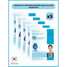 Frefly Store Dermal Sıkılaştırıcı, Nemlendirici, Arındırıcı Aqua Kolajen Maske 23GR 5 Adet