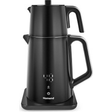 Frefly Store Homend Royaltea Cooltouch 1798H Dokunmatik El Yakmaz Gövdeli Paslanmaz Çelik Konuşan Çay Makinesi Siyah